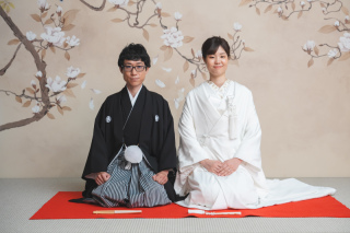 和装スタジオでの前撮り