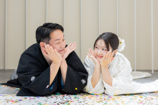 白無垢で和装前撮りプラン