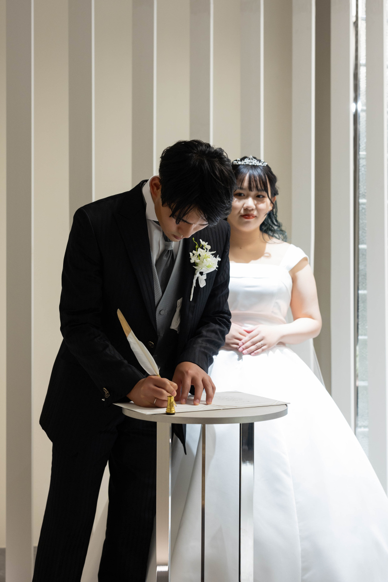 【セレモニーフォト】誓約書署名