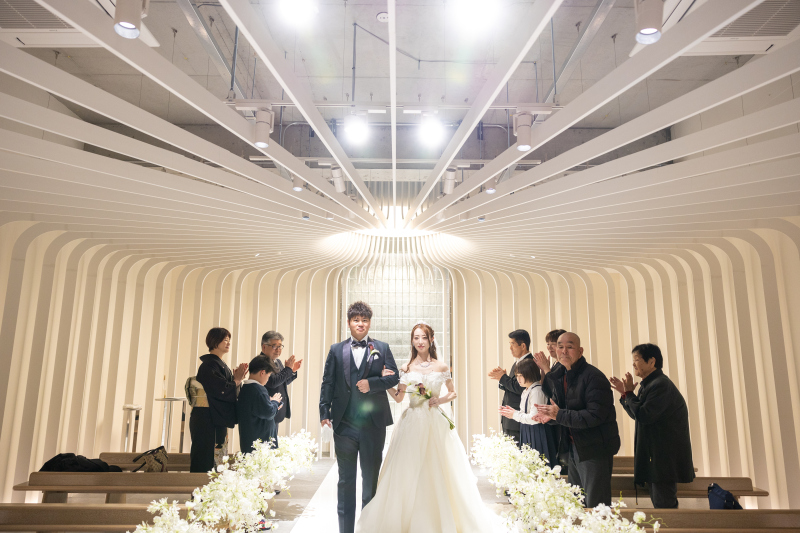 【セレモニーフォト】新郎新婦退場