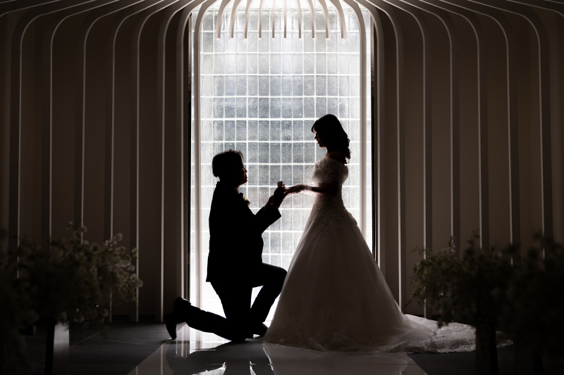 シルエットショット　