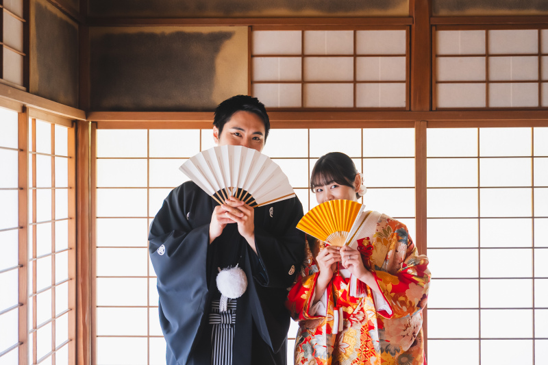 お顔隠しショット