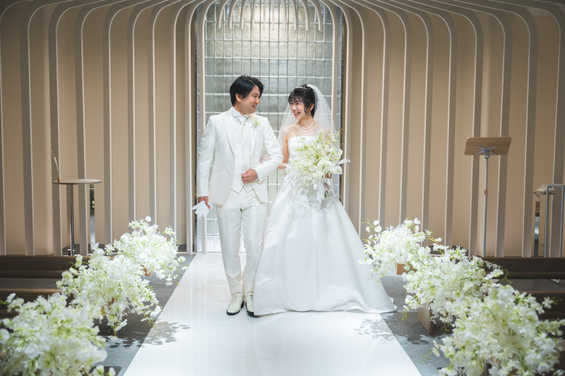 【セレモニーフォト】新郎新婦退場