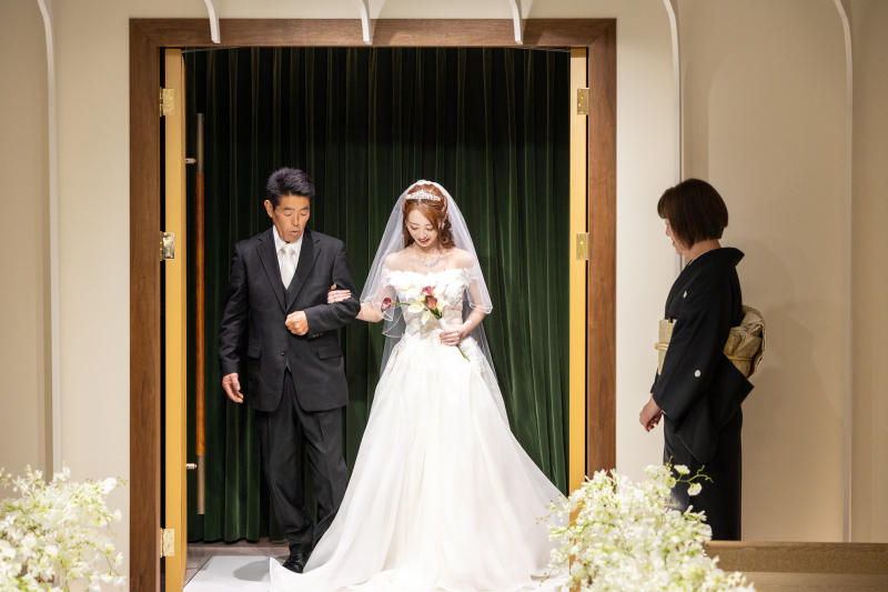 【セレモニーフォト】新婦入場
