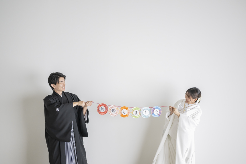 和装前撮り（チャペル＆スタジオ）