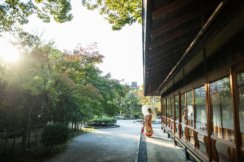 【特別割引】白川公園お茶室 和装1点ロケーションプラン(白無垢or色打掛)50データ|定価143,000円→93,500円