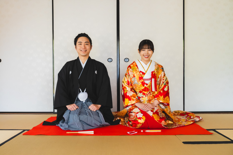 洋装チャペル＋和装白川茶室フォト【5月までの撮影限定！69,500円OFF】和洋２点プラン｜全100データ付