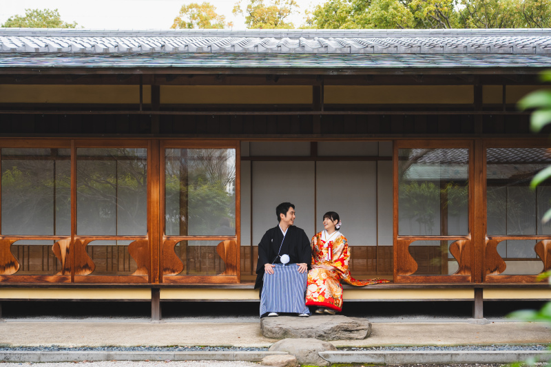 洋装チャペル＋和装白川茶室フォト【5月までの撮影限定！69,500円OFF】和洋２点プラン｜全100データ付