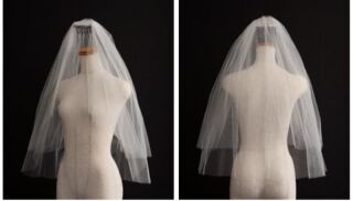 無地ショートベール