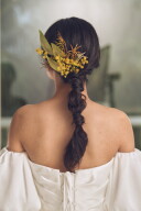 造花ヘッドピース【ミモザ】