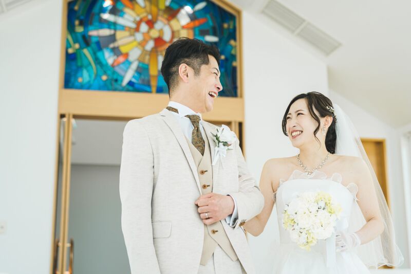 自然な笑顔