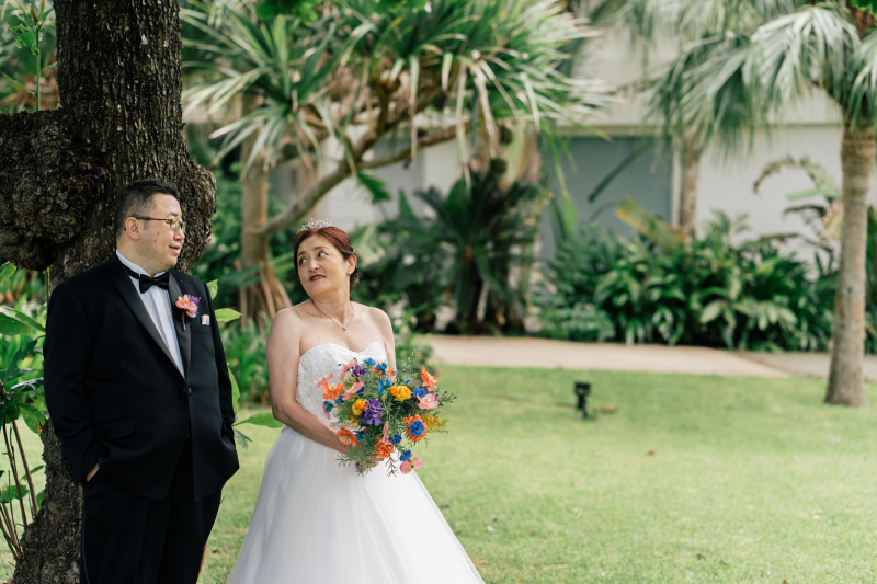 ガーデンで撮影アップ