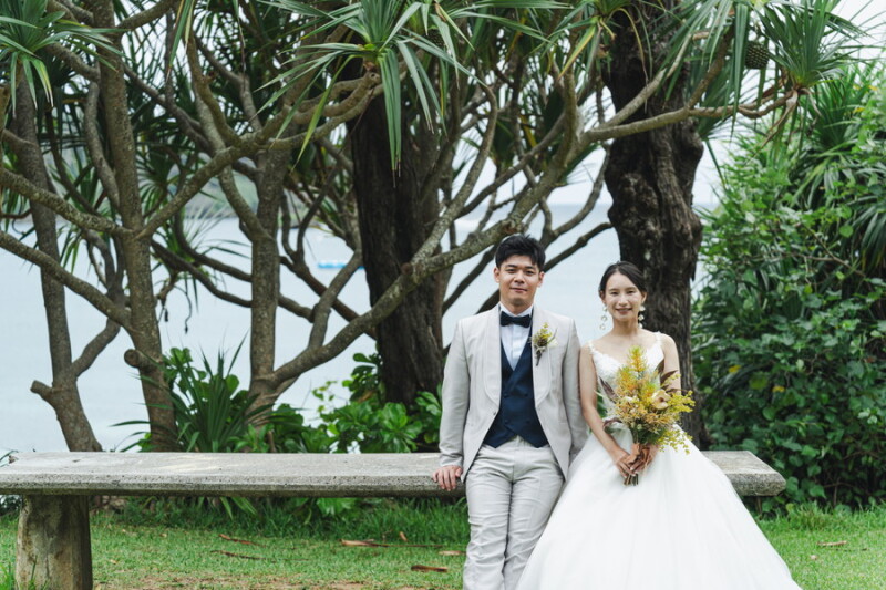 ベンチでひとやすみ