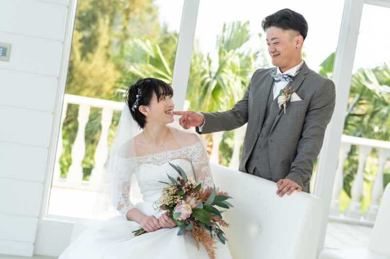 ほっぺをちょんと♡