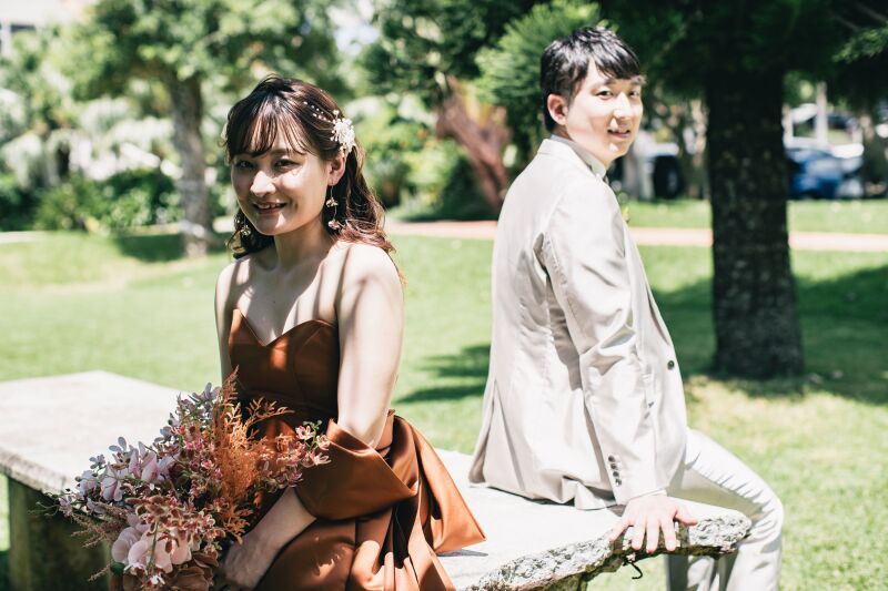 腰かけてリラックス