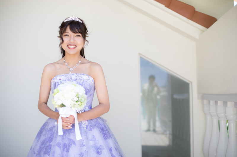 カラードレスにお着替え