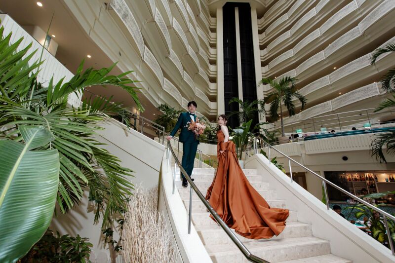 カラードレスへチェンジ