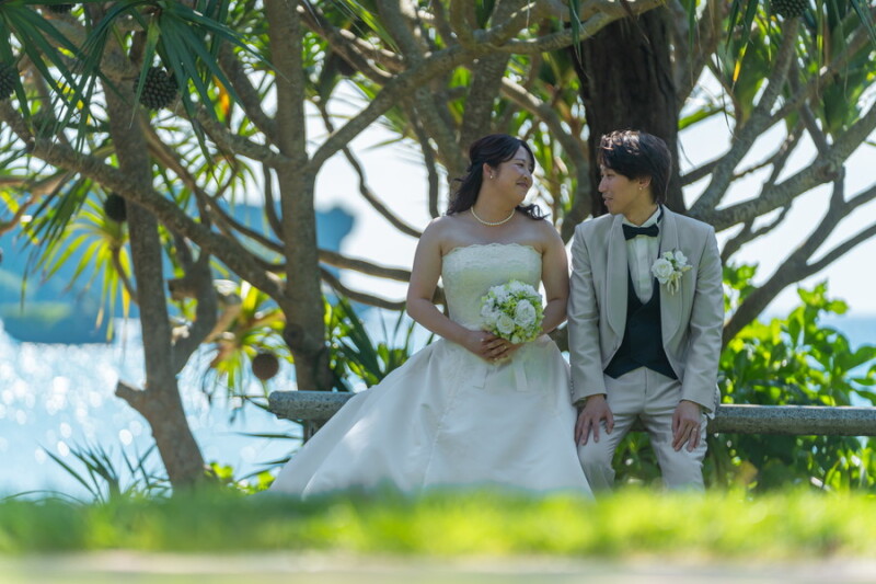 ベンチで”ひとやすみ”