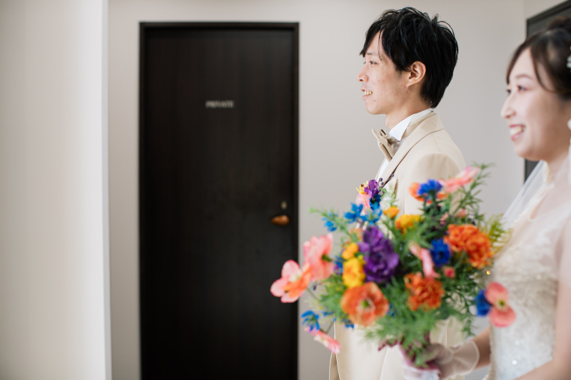 晴れ晴れとした表情