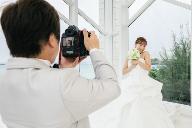 新婦様をぱしゃり