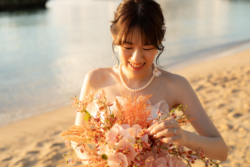 素敵な笑顔のご新婦様