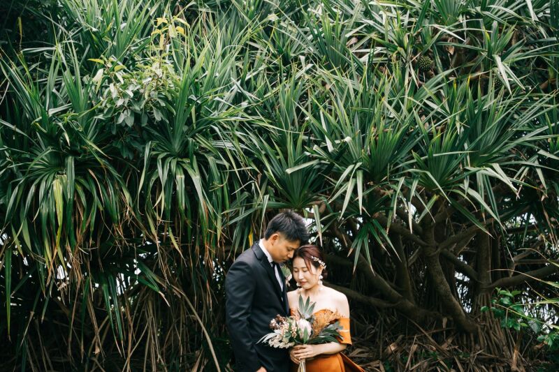 テラコッタのカラードレス