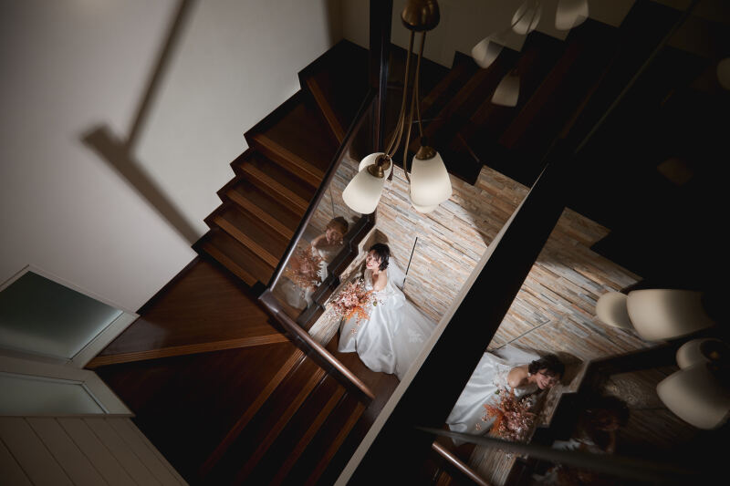 チャペルへ続く階段で