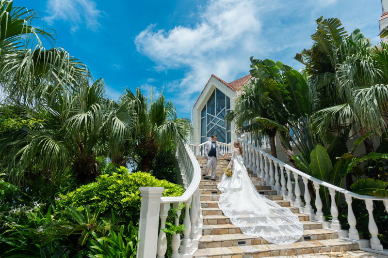 ザ・シーサイドガーデン ラグーン大聖堂 byワタベウェディング_人気スポットで撮影できる