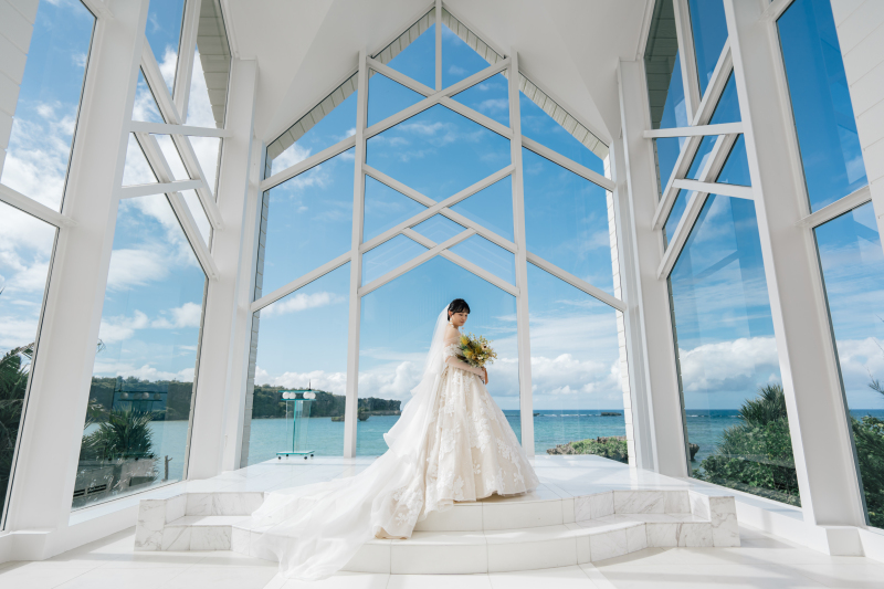 ザ・シーサイドガーデン ラグーン大聖堂　byワタベウェディング