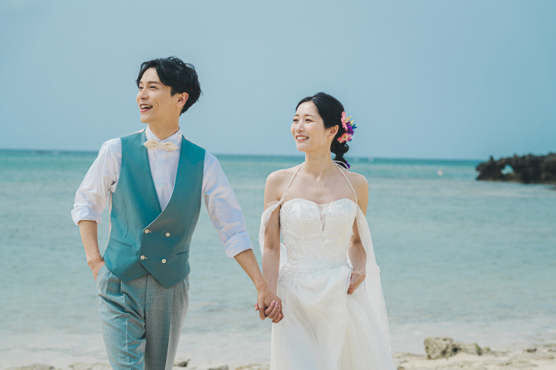 【ドローン撮影込】大自然に包まれる♬ロケーション重視の方へ☆|チャペル+ガーデン+ビーチ100カット