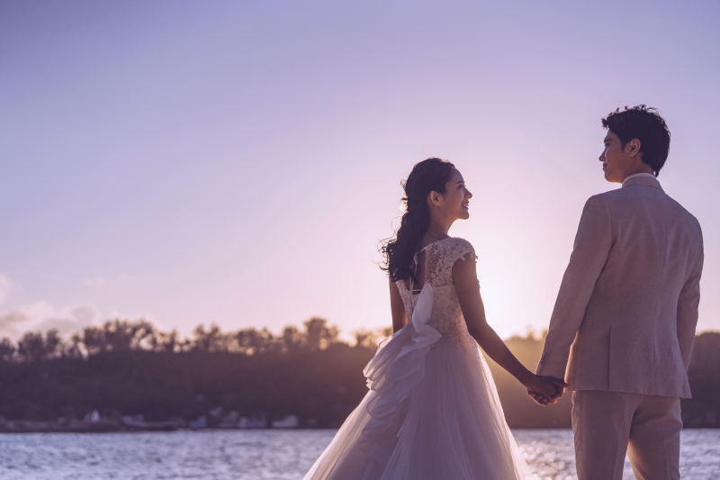 【150カット×サンセット】ゲスト撮影追加料金なし!納品枚数充実♪|チャペル+ガーデン+サンセットビーチ|データ150カット