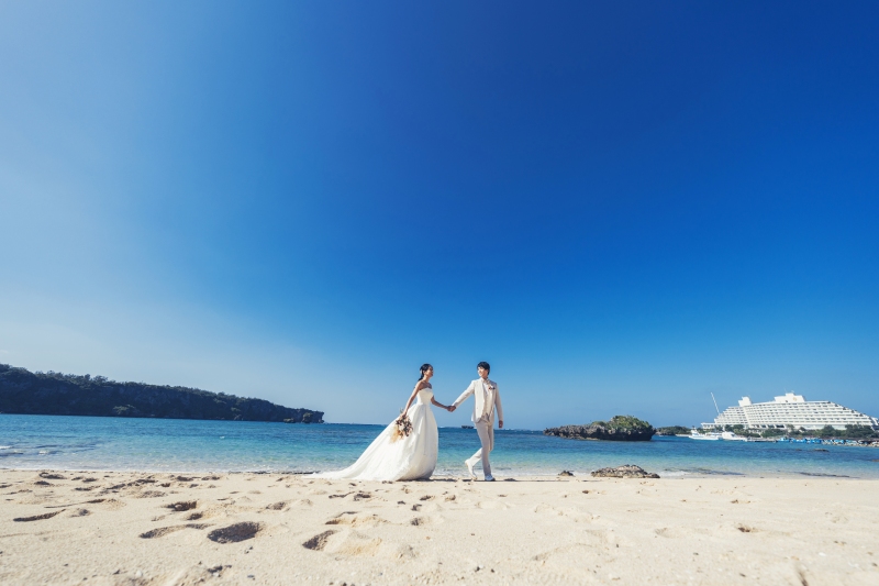 ≪1日1組限定≫【デイ&サンセット】西海岸ならではの絶景を|チャペル+ガーデン+デイビーチ+サンセットビーチ130カット