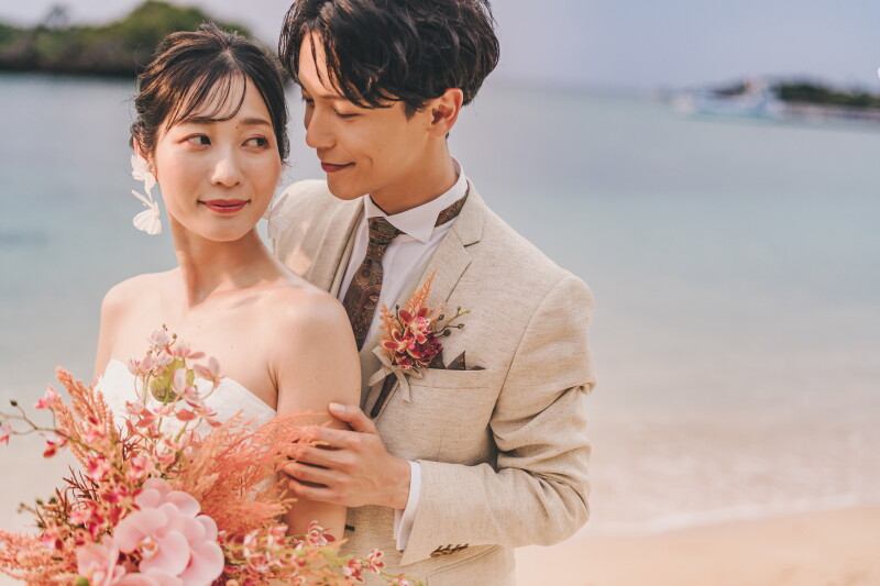 【アルバム付サンセット】大切な1冊を丁寧に製作しお手元に♡|チャペル+ガーデン+サンセットビーチ100カット