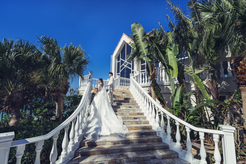 ≪1日1組限定≫【デイ&サンセット】西海岸ならではの絶景を|チャペル+ガーデン+デイビーチ+サンセットビーチ130カット