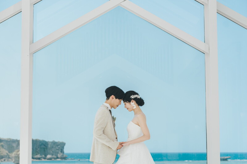 【シンプルセレモニープラン】セレモニー×3ロケ撮影!|シンプルセレモニー+チャペル+ガーデン+ビーチ100カット