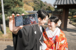 The oneday photo wedding_庭園・邸宅・神社仏閣ロケ（四季と伝統を感じる本格和装撮影）