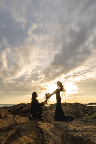 The oneday photo wedding_横浜の海景ロケ(大さん橋や城ヶ島でノスタルジックに)