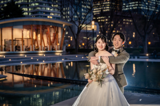The oneday photo sweet_夜の東京駅周辺ロケ（和田倉門や明治安田生命前で夜景撮影）