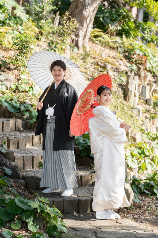 The oneday photo wedding_庭園・邸宅・神社仏閣ロケ（四季と伝統を感じる本格和装撮影）