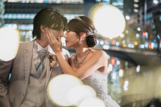 The oneday photo sweet_夜の東京駅周辺ロケ（和田倉門や明治安田生命前で夜景撮影）