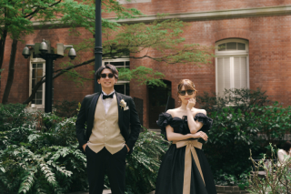 The oneday photo wedding_昼の東京駅周辺ロケ（ブリックスクエアや仲通りで上品に）