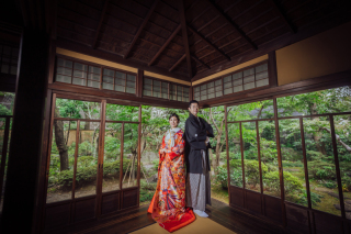 The oneday photo wedding_庭園・邸宅・神社仏閣ロケ（四季と伝統を感じる本格和装撮影）