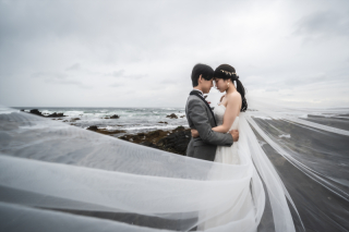 The oneday photo wedding_横浜の海景ロケ(大さん橋や城ヶ島でノスタルジックに)