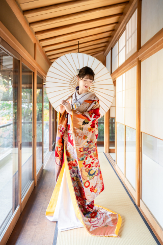 The oneday photo wedding_庭園・邸宅・神社仏閣ロケ（四季と伝統を感じる本格和装撮影）