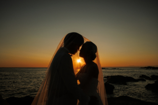 The oneday photo wedding_横浜の海景ロケ(大さん橋や城ヶ島でノスタルジックに)
