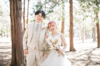 The oneday photo wedding_森ロケプラン（代々木・葛西臨海・水元公園で自然体の撮影）