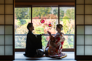 The oneday photo wedding_庭園・邸宅・神社仏閣ロケ（四季と伝統を感じる本格和装撮影）
