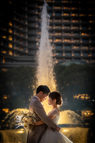 The oneday photo sweet_夜の東京駅周辺ロケ（和田倉門や明治安田生命前で夜景撮影）