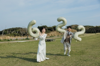 The oneday photo wedding_横浜の海景ロケ(大さん橋や城ヶ島でノスタルジックに)