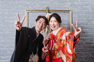 The oneday photo wedding_和装スタジオ（伝統とモダンが交差する空間で新しい和装を）
